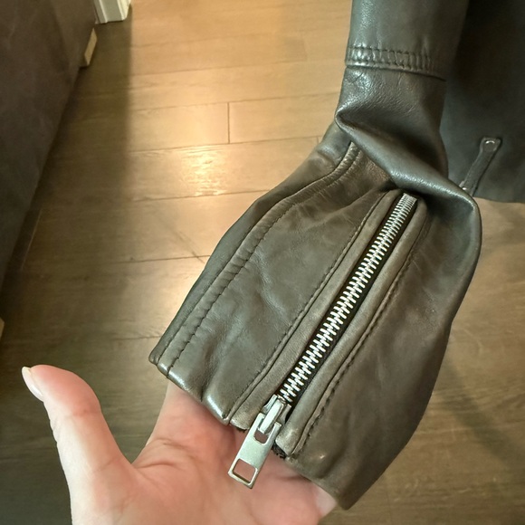 Mango Women's  Leather Jacket - Picture 4 of 13